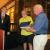 Tim Glanzman (right) receiving Fellowship award from George Goolsby (left) and Marcus Bush.