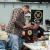 John Katz presenting his restored clock.